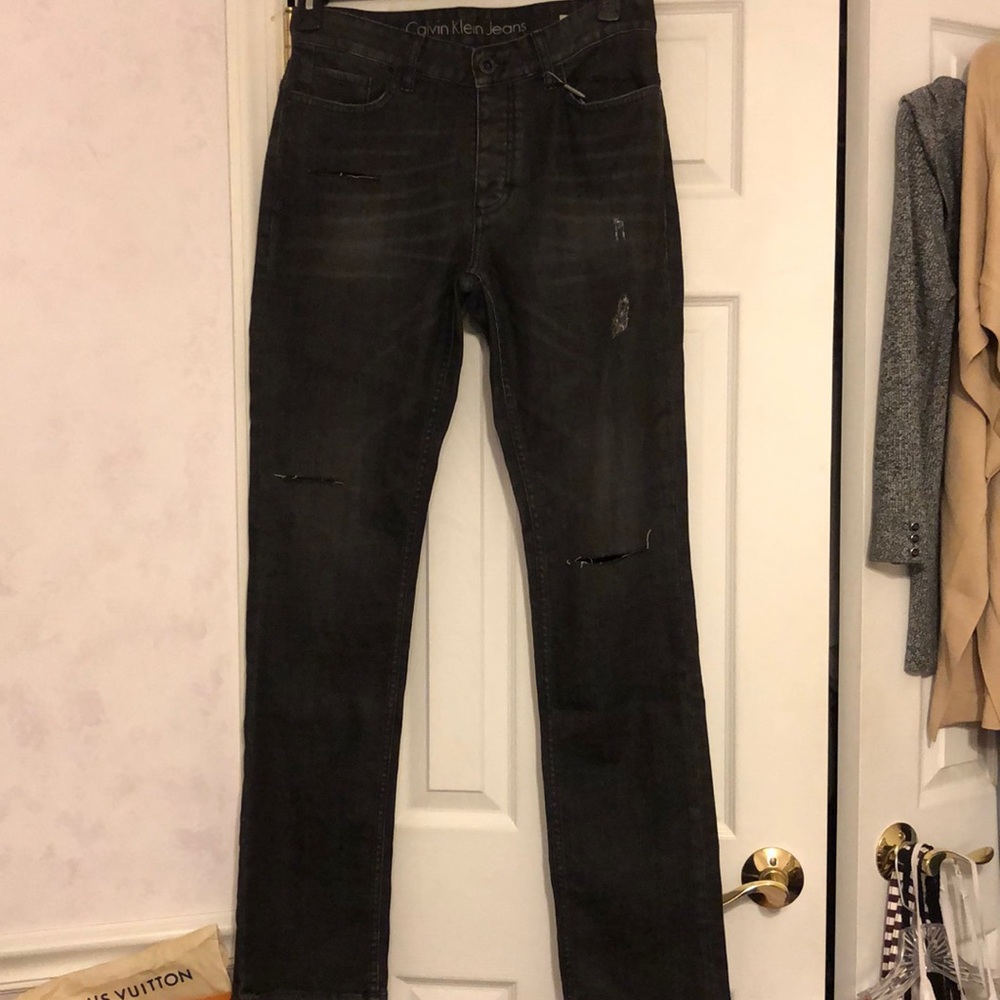 Calvin Klein ripped jeans